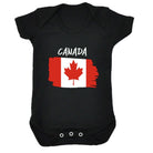 Canada Country Flag Nationality - Babygrow Baby - 123t Australia | Funny T-Shirts Mugs Novelty Gifts