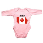 Canada Country Flag Nationality - Babygrow Baby - 123t Australia | Funny T-Shirts Mugs Novelty Gifts