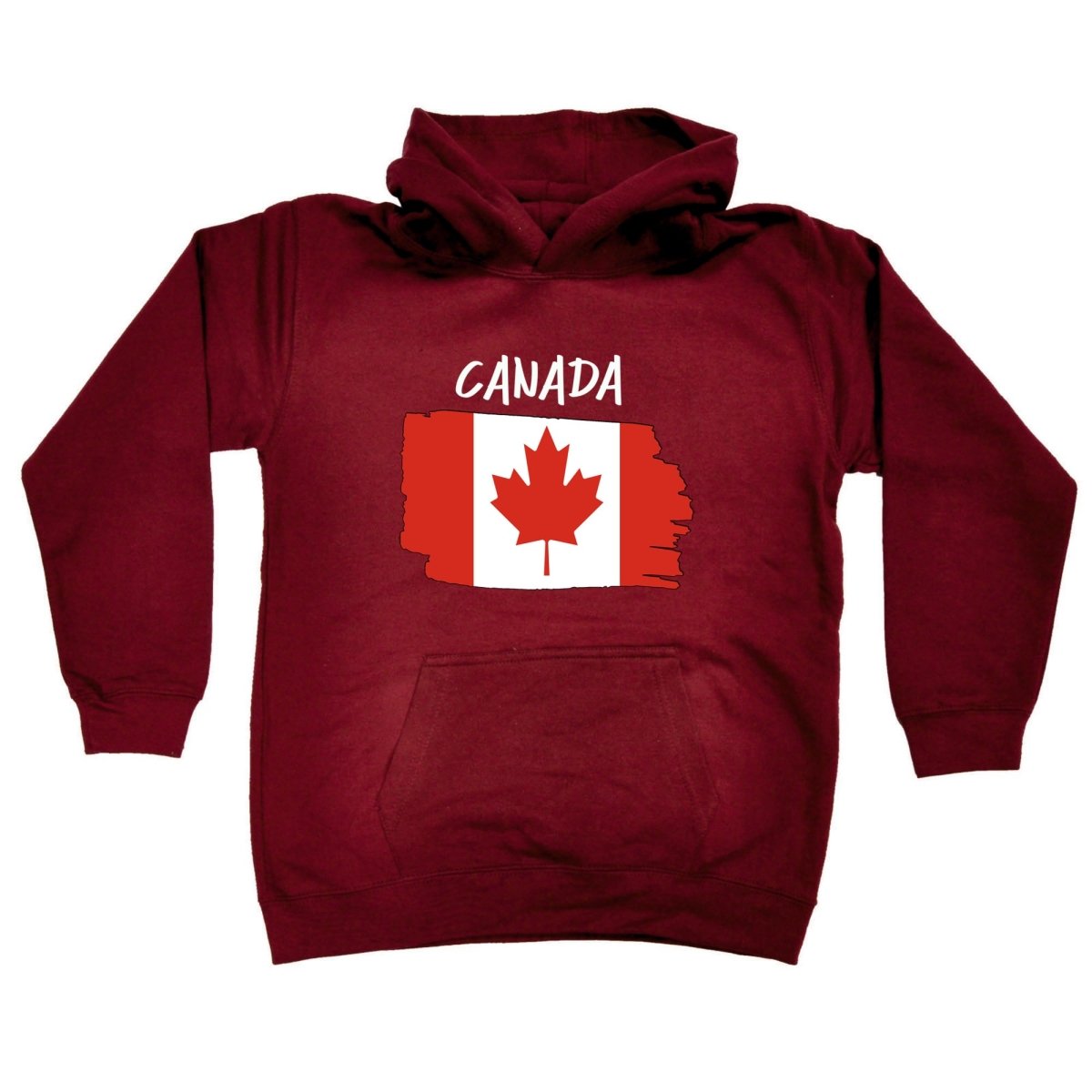 Canada Country Flag Nationality - Kids Children Hoodie - 123t Australia | Funny T-Shirts Mugs Novelty Gifts