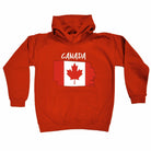 Canada Country Flag Nationality - Kids Children Hoodie - 123t Australia | Funny T-Shirts Mugs Novelty Gifts