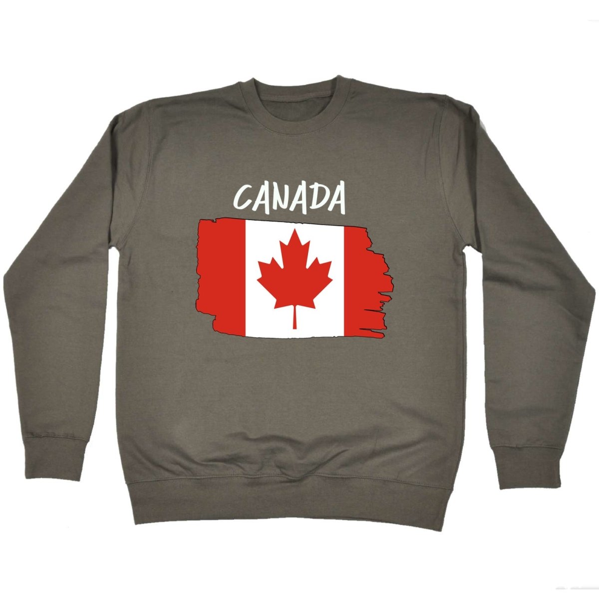 Canada Country Flag Nationality - Sweatshirt - 123t Australia | Funny T-Shirts Mugs Novelty Gifts