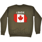 Canada Country Flag Nationality - Sweatshirt - 123t Australia | Funny T-Shirts Mugs Novelty Gifts