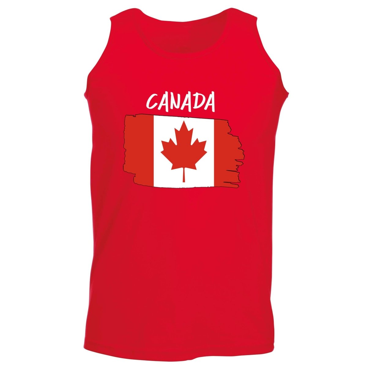 Canada Country Flag Nationality - Vest Singlet Unisex Tank Top - 123t Australia | Funny T-Shirts Mugs Novelty Gifts