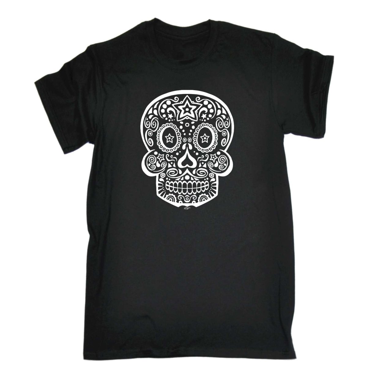 Candy Skull - Mens Funny Novelty T-Shirt Tshirts BLACK T Shirt - 123t Australia | Funny T-Shirts Mugs Novelty Gifts