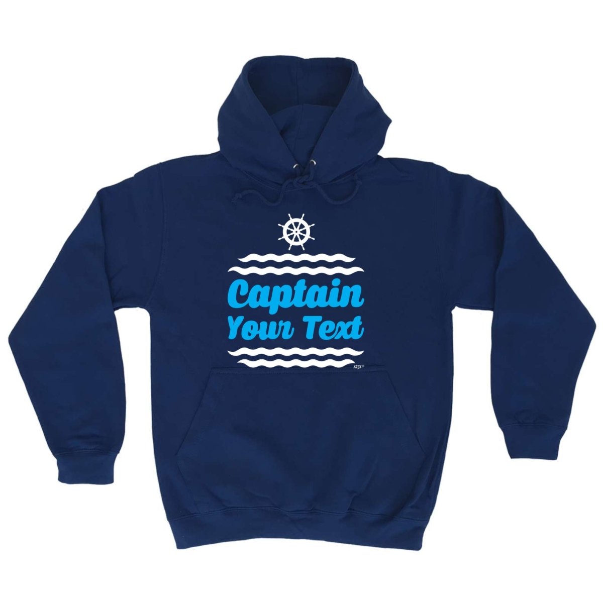 Captain Your Text Personalised - Funny Novelty Hoodies Hoodie - 123t Australia | Funny T-Shirts Mugs Novelty Gifts