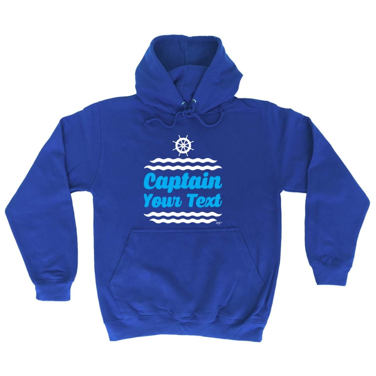 Captain Your Text Personalised - Funny Novelty Hoodies Hoodie - 123t Australia | Funny T-Shirts Mugs Novelty Gifts