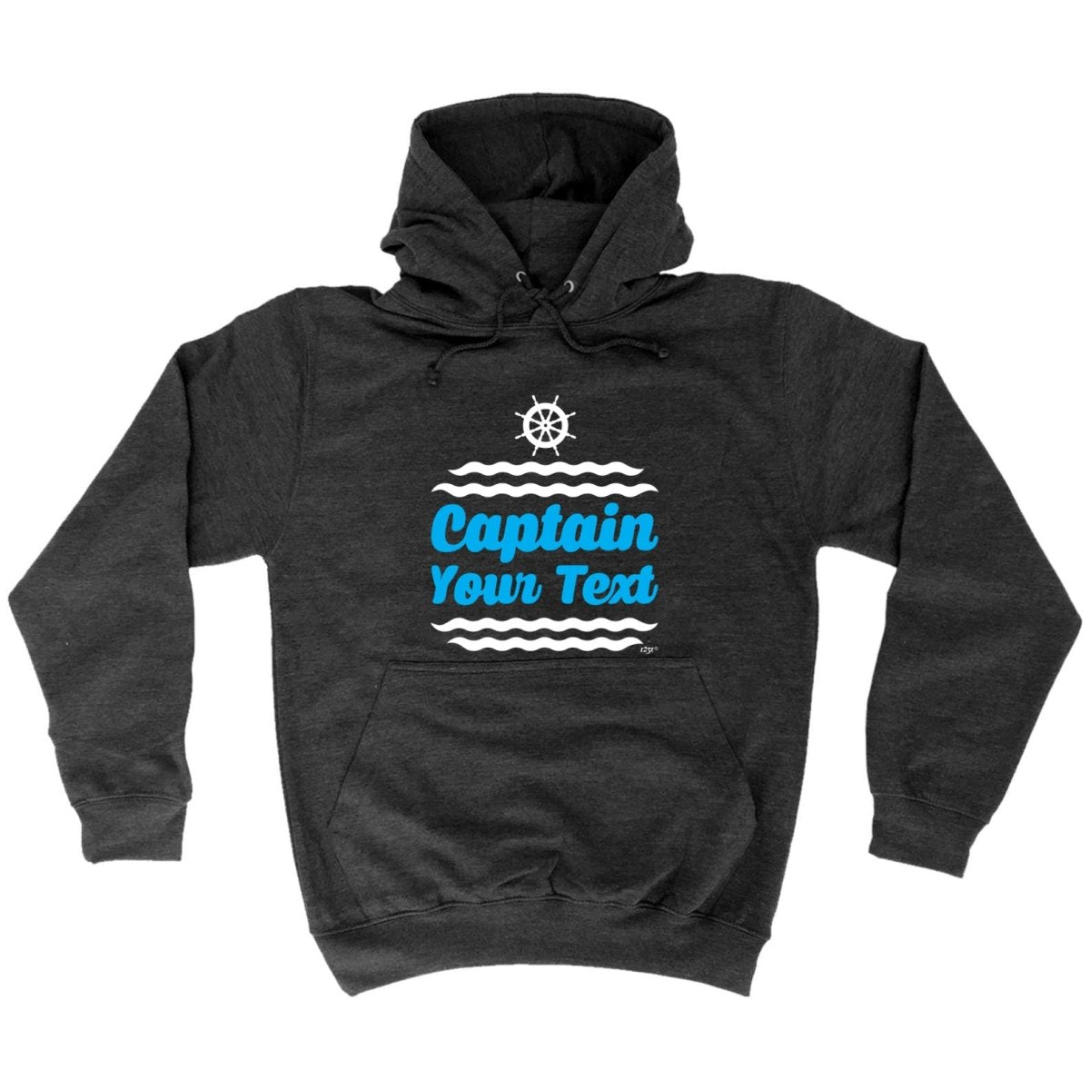 Captain Your Text Personalised - Funny Novelty Hoodies Hoodie - 123t Australia | Funny T-Shirts Mugs Novelty Gifts