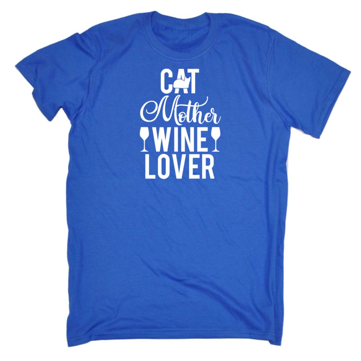 Cat Mother Wine Lover - Mens Funny T-Shirt Tshirts - 123t Australia | Funny T-Shirts Mugs Novelty Gifts