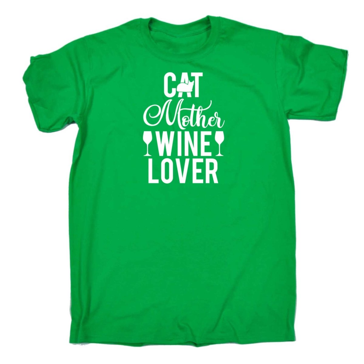 Cat Mother Wine Lover - Mens Funny T-Shirt Tshirts - 123t Australia | Funny T-Shirts Mugs Novelty Gifts