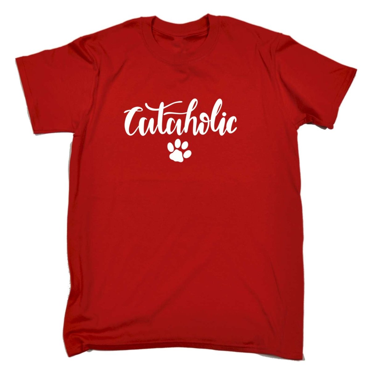 Cataholic Cat Paw Cats - Mens Funny T-Shirt Tshirts - 123t Australia | Funny T-Shirts Mugs Novelty Gifts