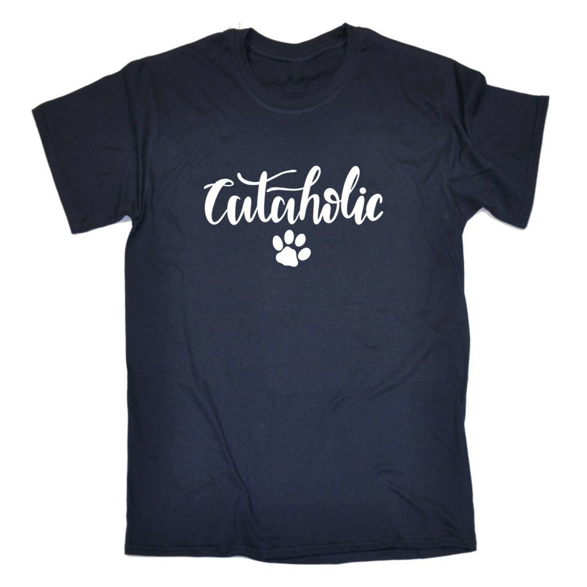 Cataholic Cat Paw Cats - Mens Funny T-Shirt Tshirts - 123t Australia | Funny T-Shirts Mugs Novelty Gifts