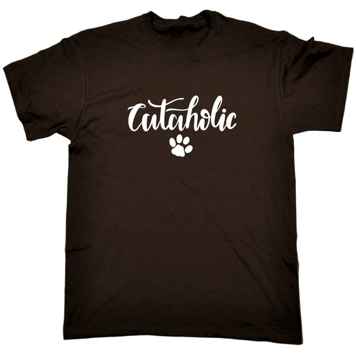 Cataholic Cat Paw Cats - Mens Funny T-Shirt Tshirts - 123t Australia | Funny T-Shirts Mugs Novelty Gifts