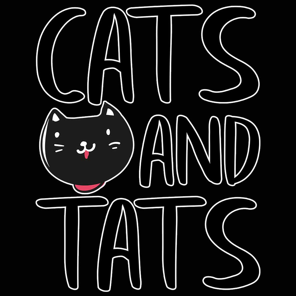 Cats And Tats Tattoos - Mens Funny T-Shirt Tshirts - 123t Australia | Funny T-Shirts Mugs Novelty Gifts