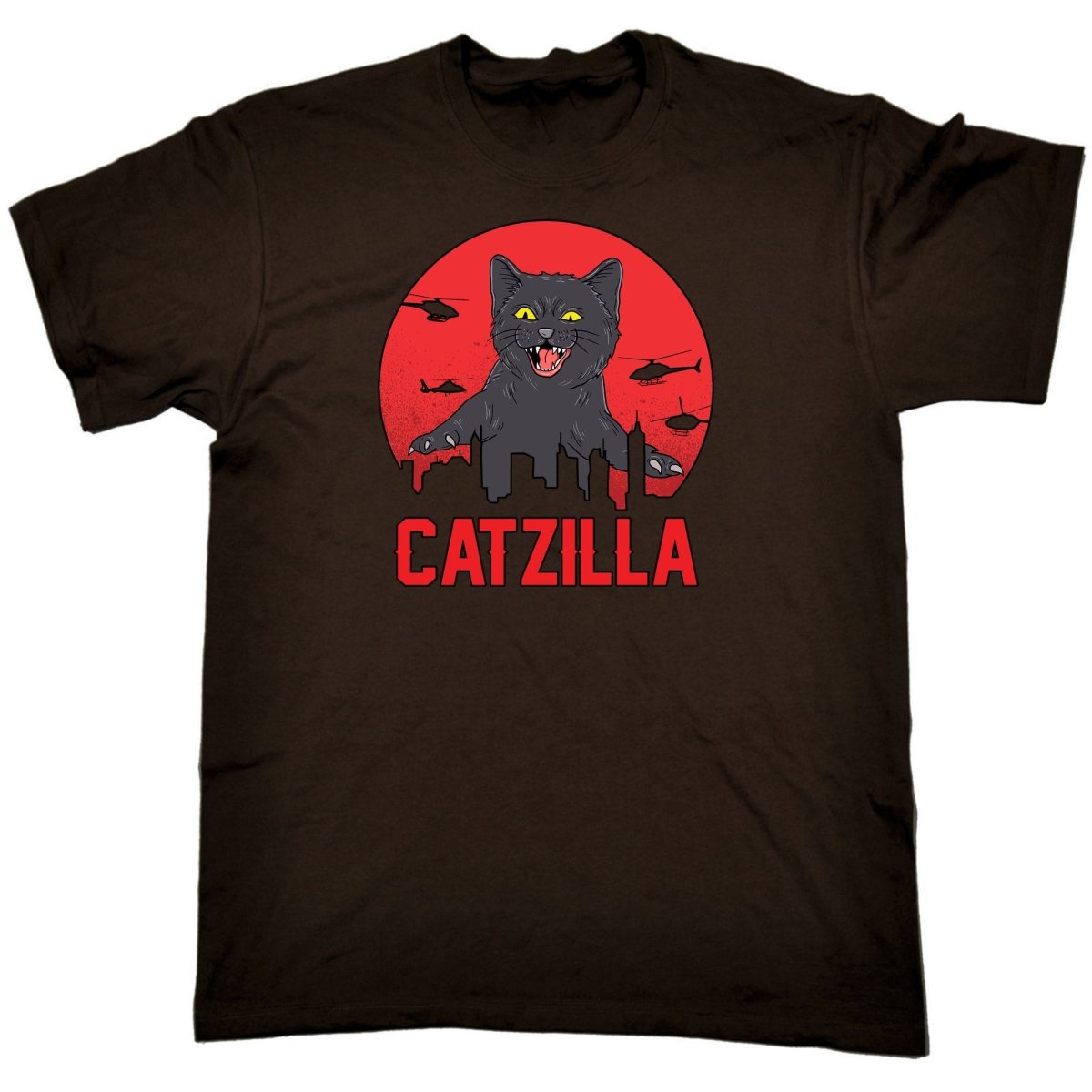 Catzilla Kitten Pussy Cat Cats - Mens Funny T-Shirt Tshirts Tee Shirt - 123t Australia | Funny T-Shirts Mugs Novelty Gifts