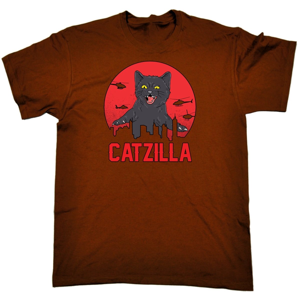 Catzilla Kitten Pussy Cat Cats - Mens Funny T-Shirt Tshirts Tee Shirt - 123t Australia | Funny T-Shirts Mugs Novelty Gifts