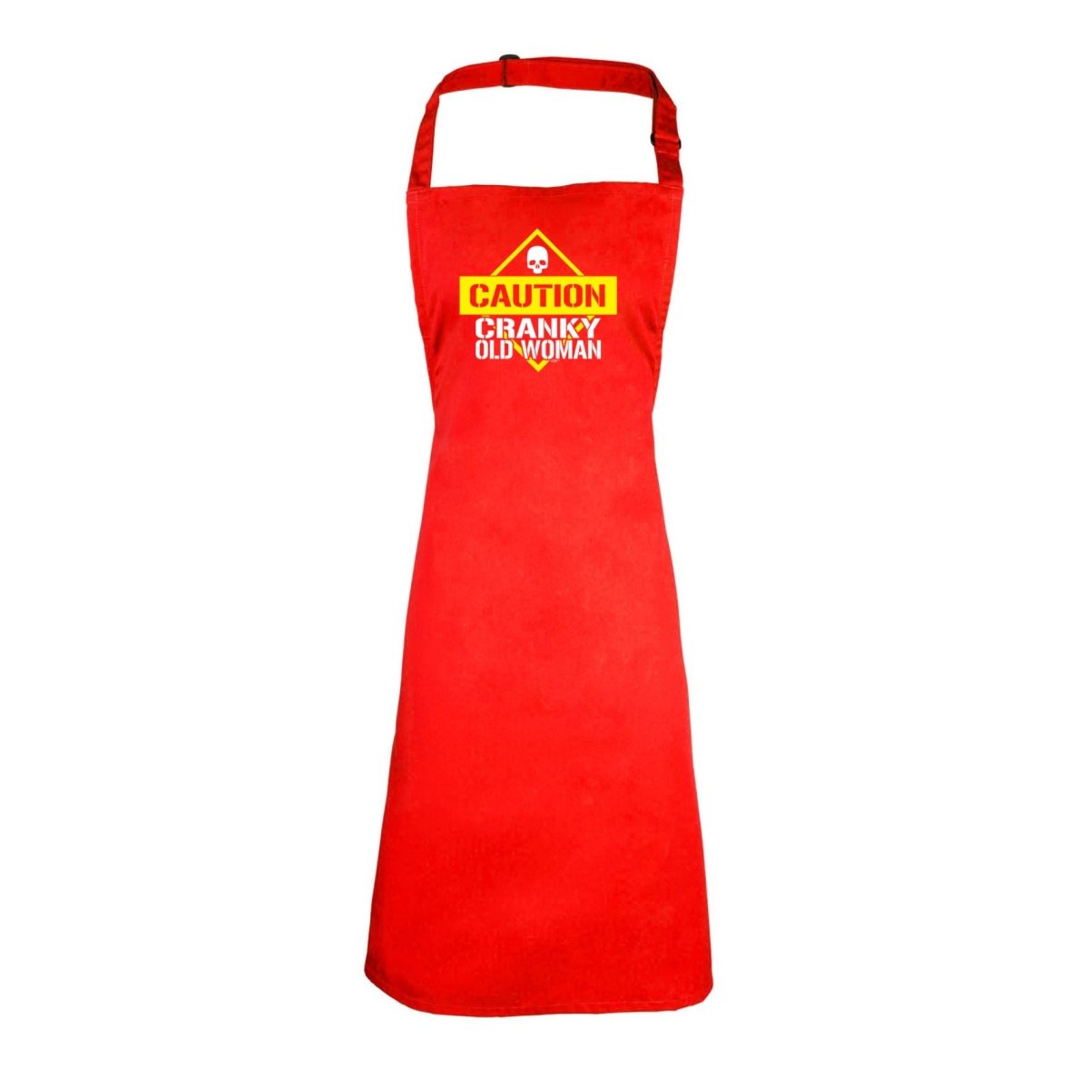 Caution Cranky Old Woman - Funny Novelty Kitchen Adult Apron - 123t Australia | Funny T-Shirts Mugs Novelty Gifts