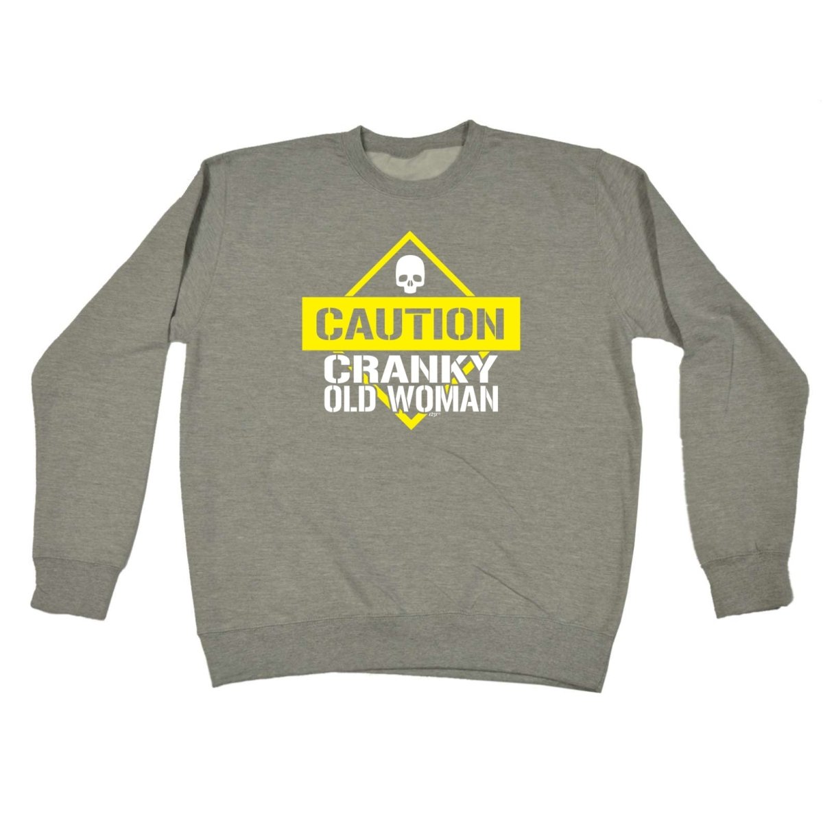 Caution Cranky Old Woman - Funny Novelty Sweatshirt - 123t Australia | Funny T-Shirts Mugs Novelty Gifts