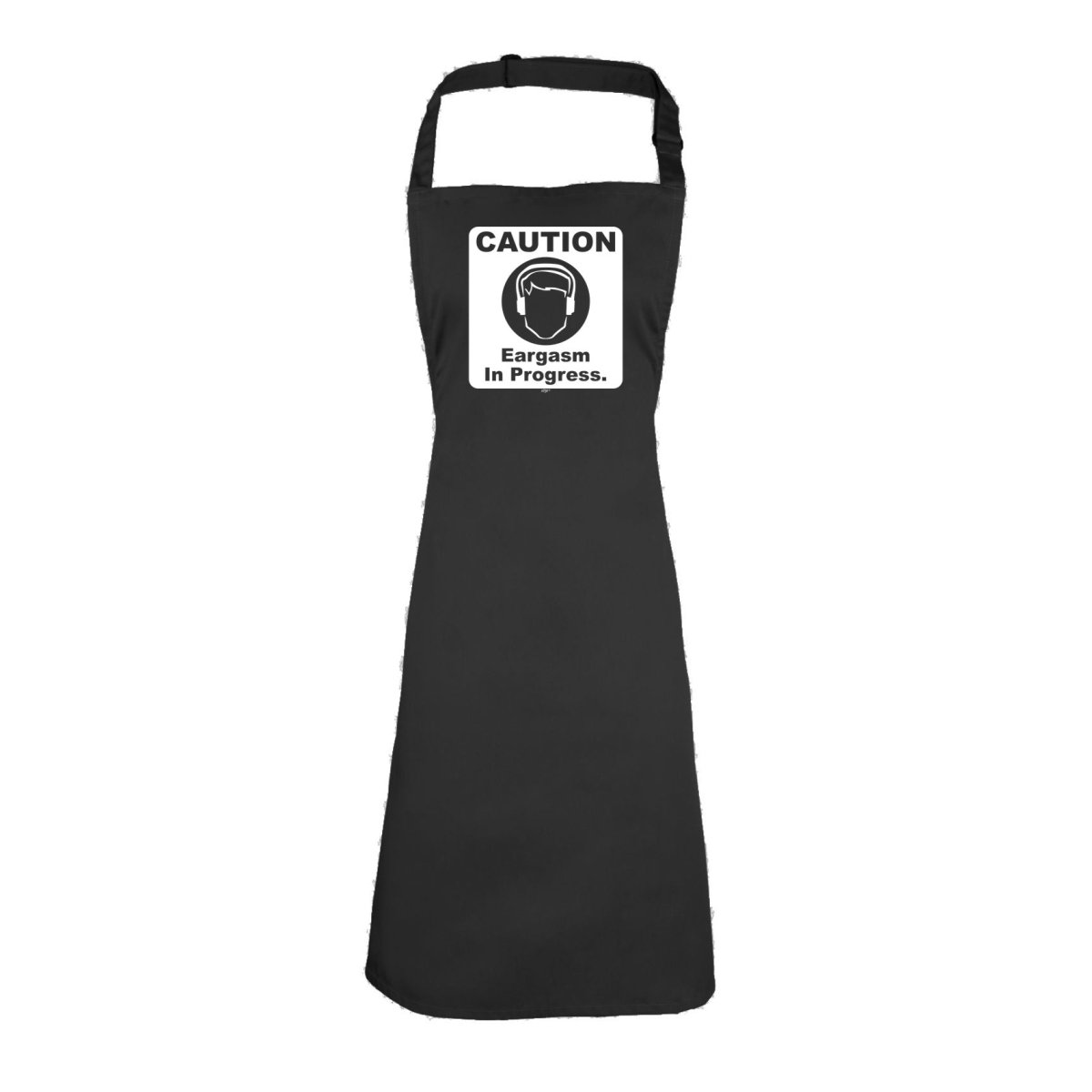 Caution Eargasm In Progress - Funny Novelty Kitchen Adult Apron - 123t Australia | Funny T-Shirts Mugs Novelty Gifts