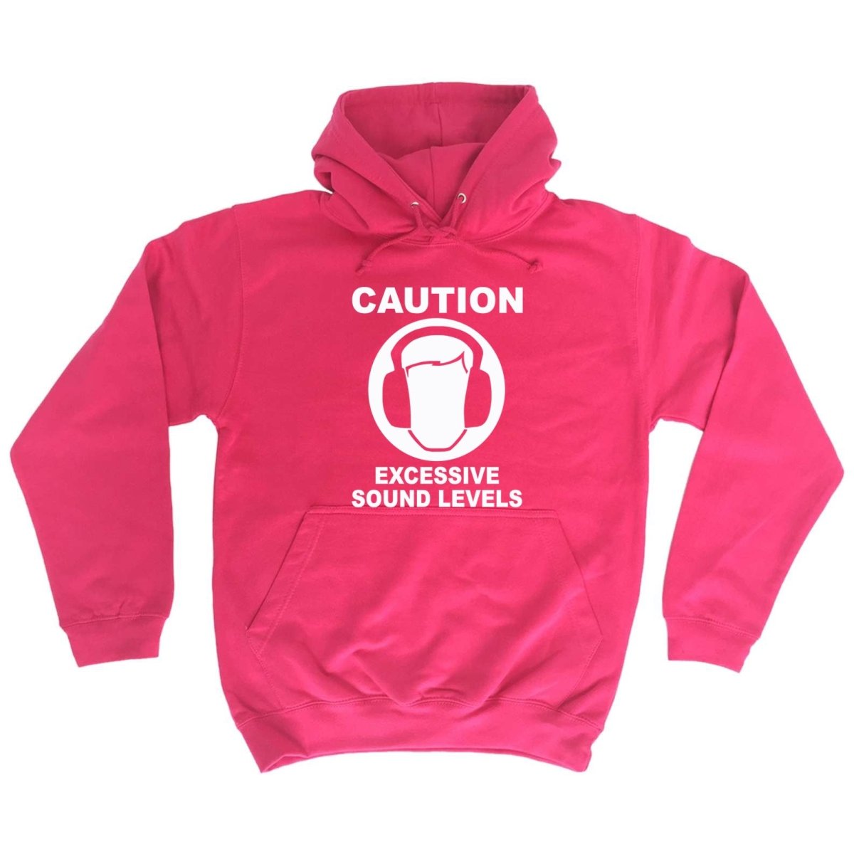 Caution Excessive Sound Levels - Funny Novelty Hoodies Hoodie - 123t Australia | Funny T-Shirts Mugs Novelty Gifts