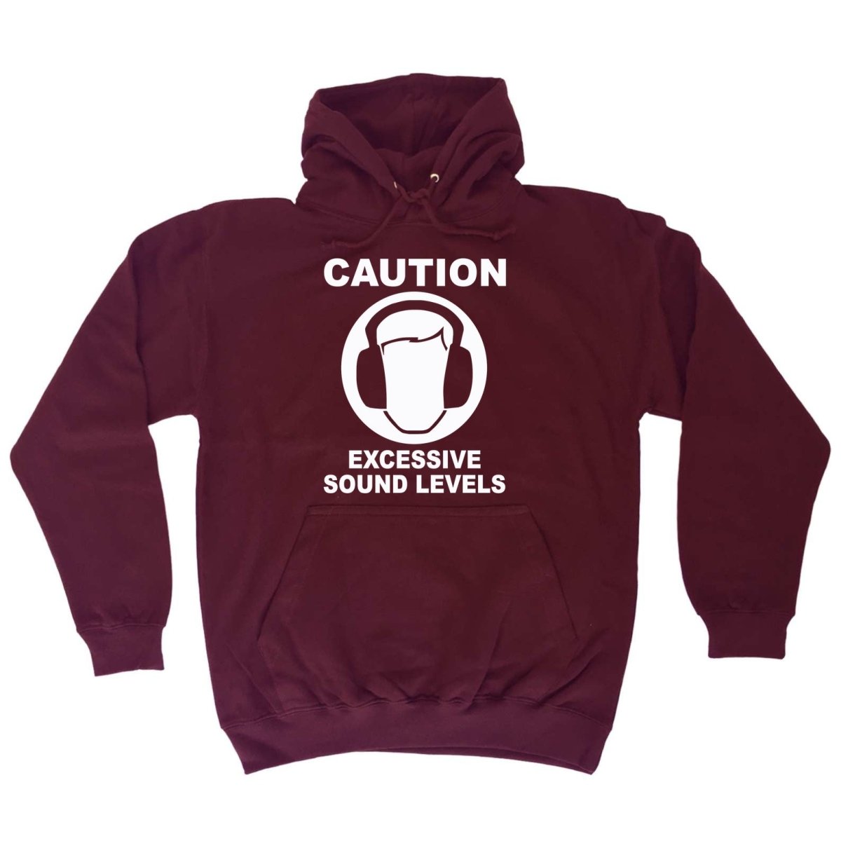 Caution Excessive Sound Levels - Funny Novelty Hoodies Hoodie - 123t Australia | Funny T-Shirts Mugs Novelty Gifts