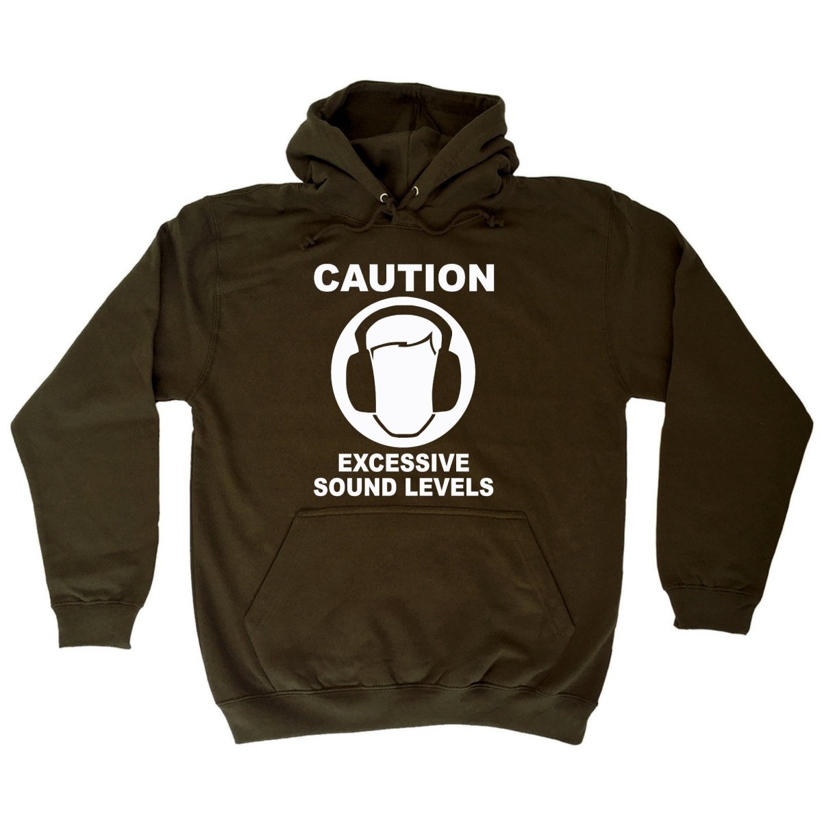 Caution Excessive Sound Levels - Funny Novelty Hoodies Hoodie - 123t Australia | Funny T-Shirts Mugs Novelty Gifts