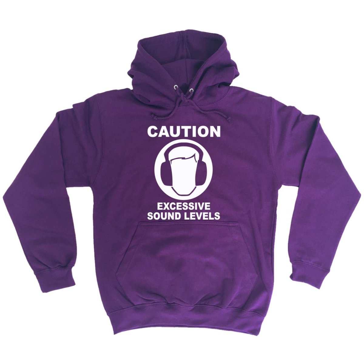 Caution Excessive Sound Levels - Funny Novelty Hoodies Hoodie - 123t Australia | Funny T-Shirts Mugs Novelty Gifts