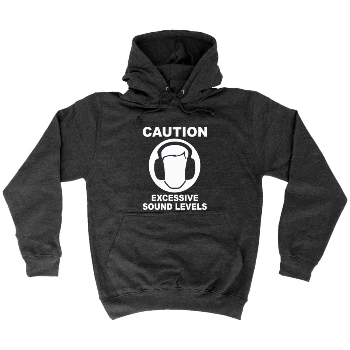 Caution Excessive Sound Levels - Funny Novelty Hoodies Hoodie - 123t Australia | Funny T-Shirts Mugs Novelty Gifts