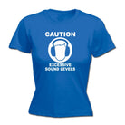 Caution Excessive Sound Levels - Funny Novelty Womens T-Shirt T Shirt Tshirt - 123t Australia | Funny T-Shirts Mugs Novelty Gifts