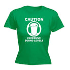 Caution Excessive Sound Levels - Funny Novelty Womens T-Shirt T Shirt Tshirt - 123t Australia | Funny T-Shirts Mugs Novelty Gifts