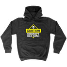 Caution Grumpy Old Man - Funny Novelty Hoodies Hoodie - 123t Australia | Funny T-Shirts Mugs Novelty Gifts