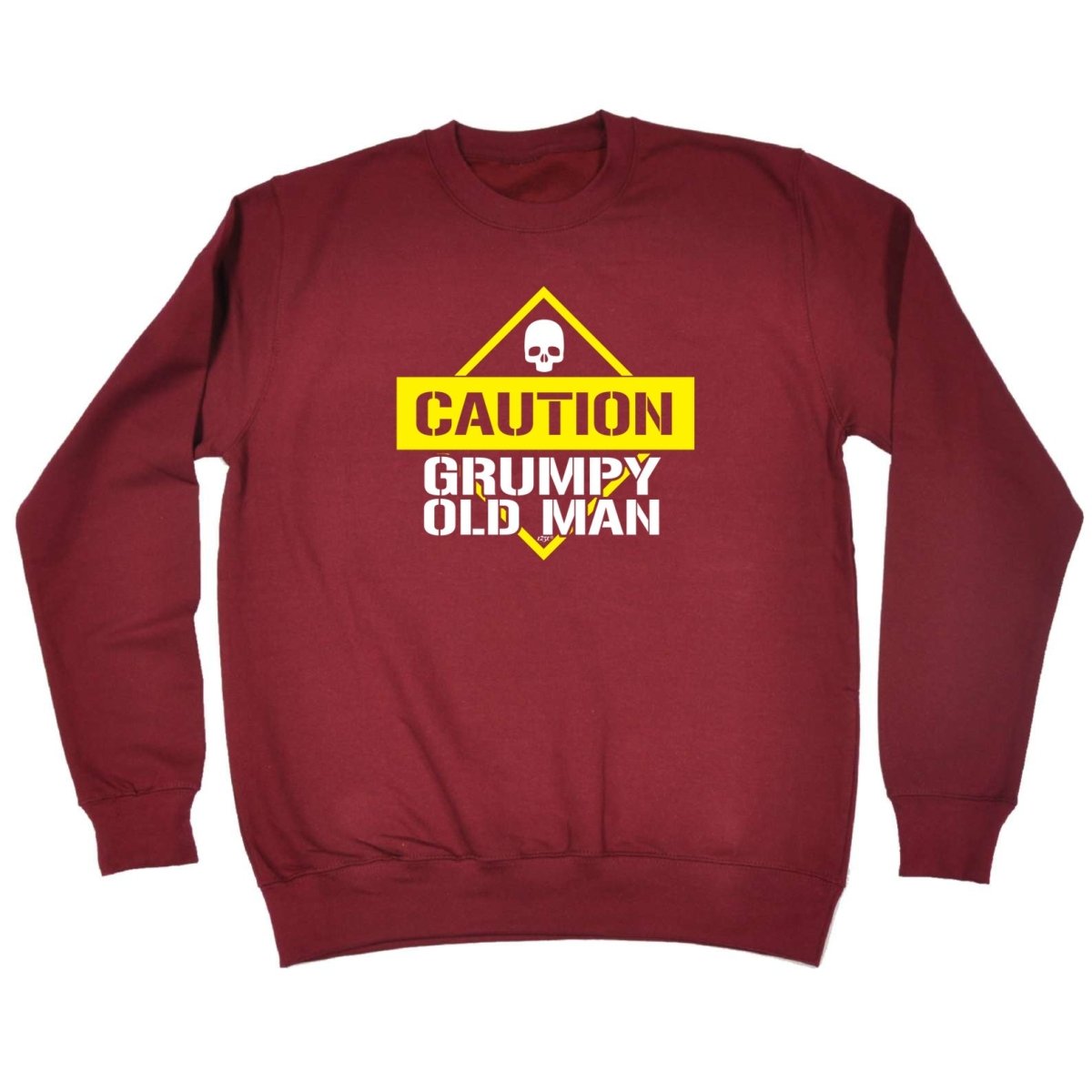 Caution Grumpy Old Man - Funny Novelty Sweatshirt - 123t Australia | Funny T-Shirts Mugs Novelty Gifts