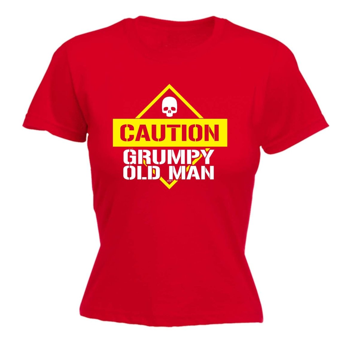 Caution Grumpy Old Man - Funny Novelty Womens T-Shirt T Shirt Tshirt - 123t Australia | Funny T-Shirts Mugs Novelty Gifts