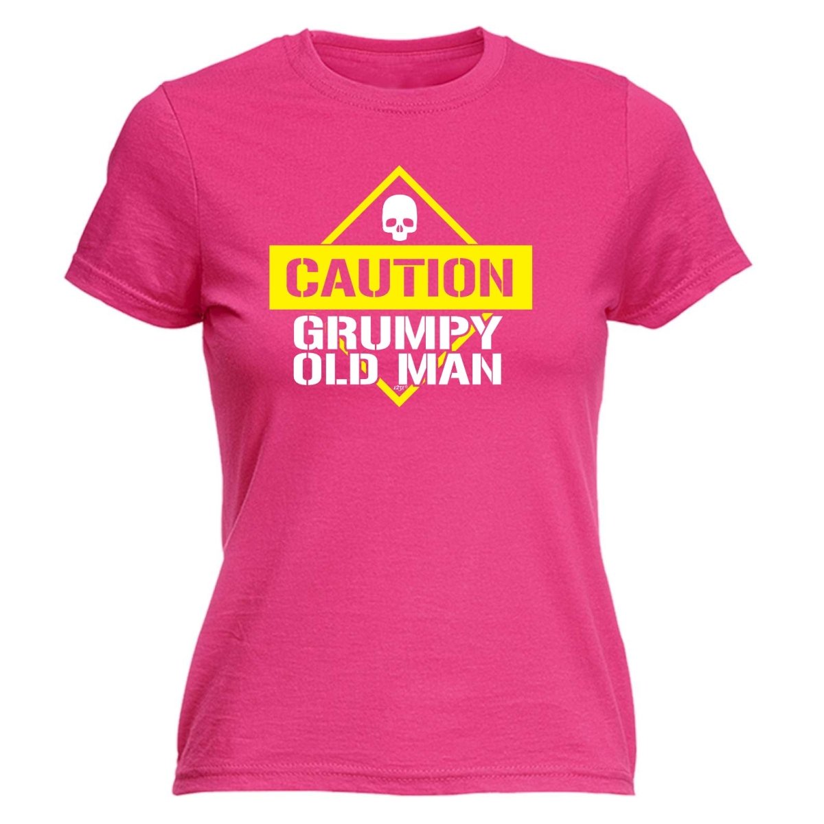 Caution Grumpy Old Man - Funny Novelty Womens T-Shirt T Shirt Tshirt - 123t Australia | Funny T-Shirts Mugs Novelty Gifts