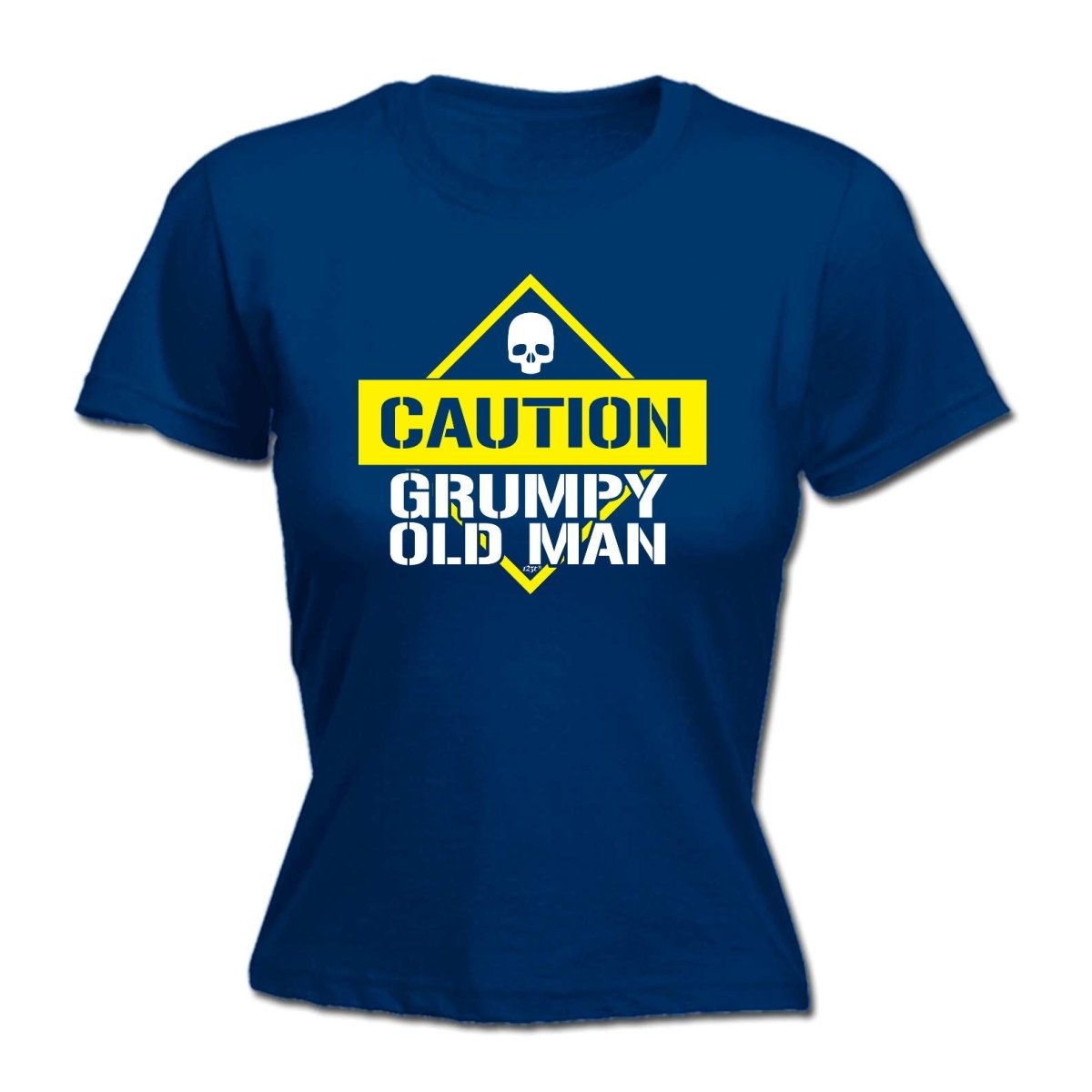 Caution Grumpy Old Man - Funny Novelty Womens T-Shirt T Shirt Tshirt - 123t Australia | Funny T-Shirts Mugs Novelty Gifts