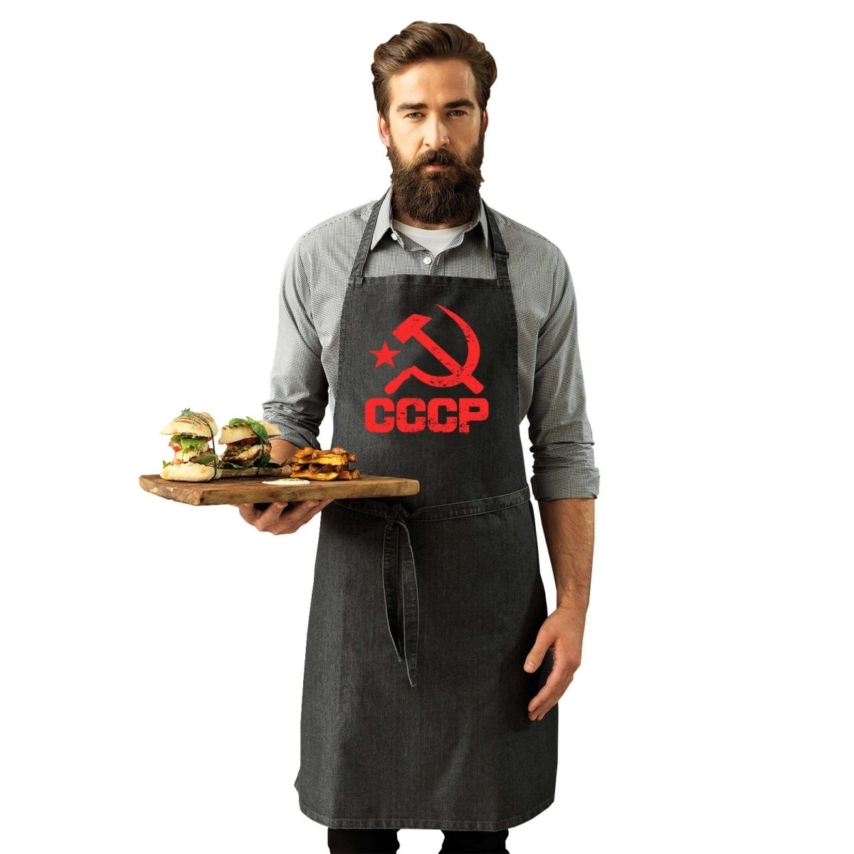 Cccp Red - Funny Novelty Kitchen Adult Apron - 123t Australia | Funny T-Shirts Mugs Novelty Gifts