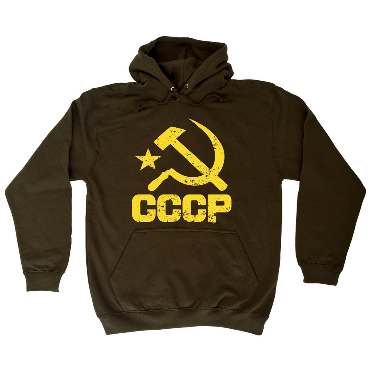 Cccp Yellow - Funny Novelty Hoodies Hoodie - 123t Australia | Funny T-Shirts Mugs Novelty Gifts