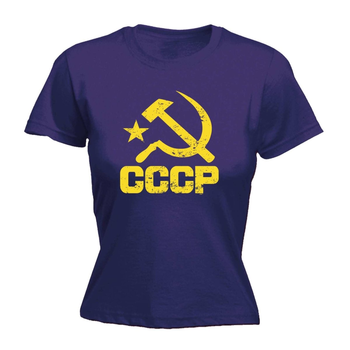 Cccp Yellow - Funny Novelty Womens T-Shirt T Shirt Tshirt - 123t Australia | Funny T-Shirts Mugs Novelty Gifts