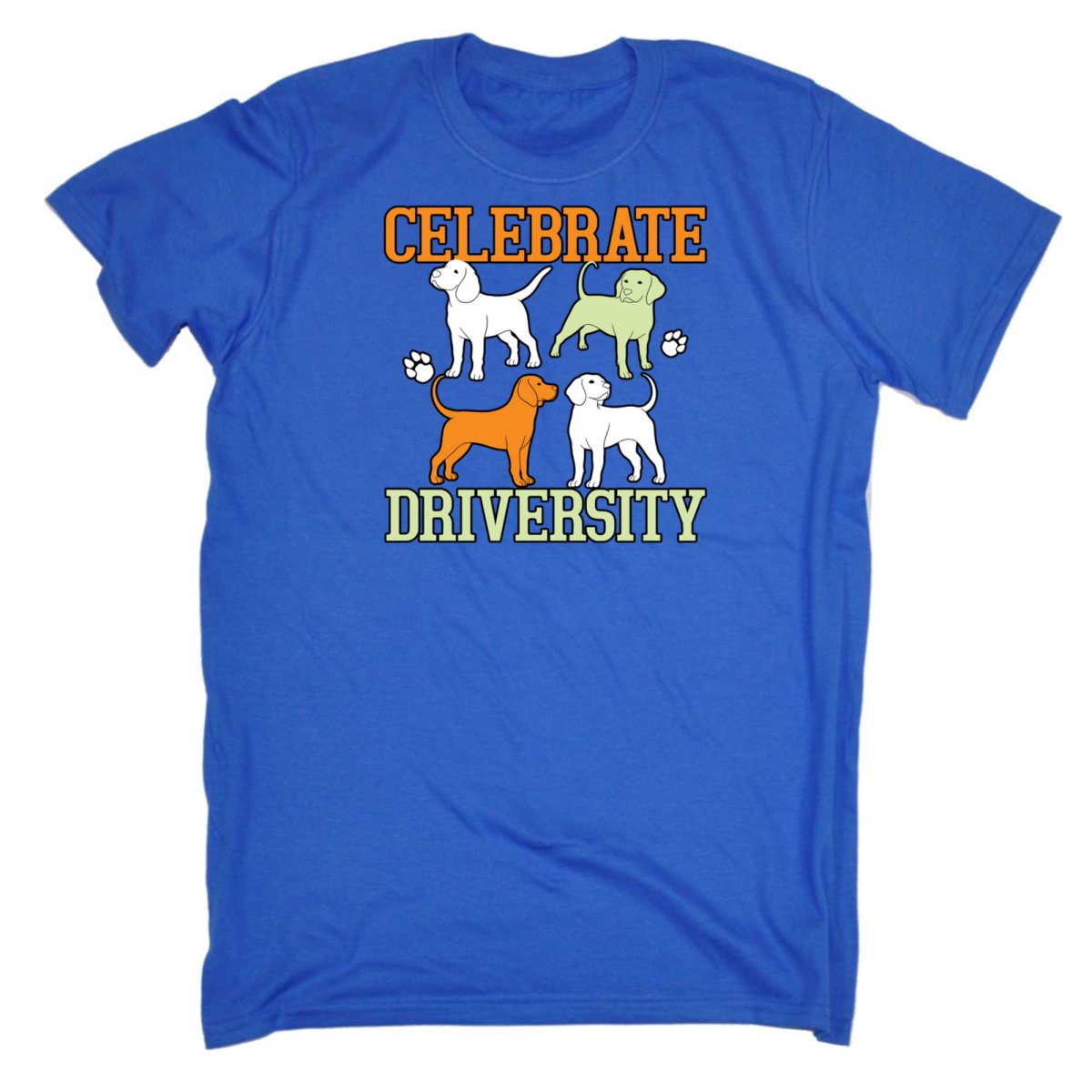 Celebrate Driversity Dog Dogs - Mens Funny T-Shirt Tshirts - 123t Australia | Funny T-Shirts Mugs Novelty Gifts