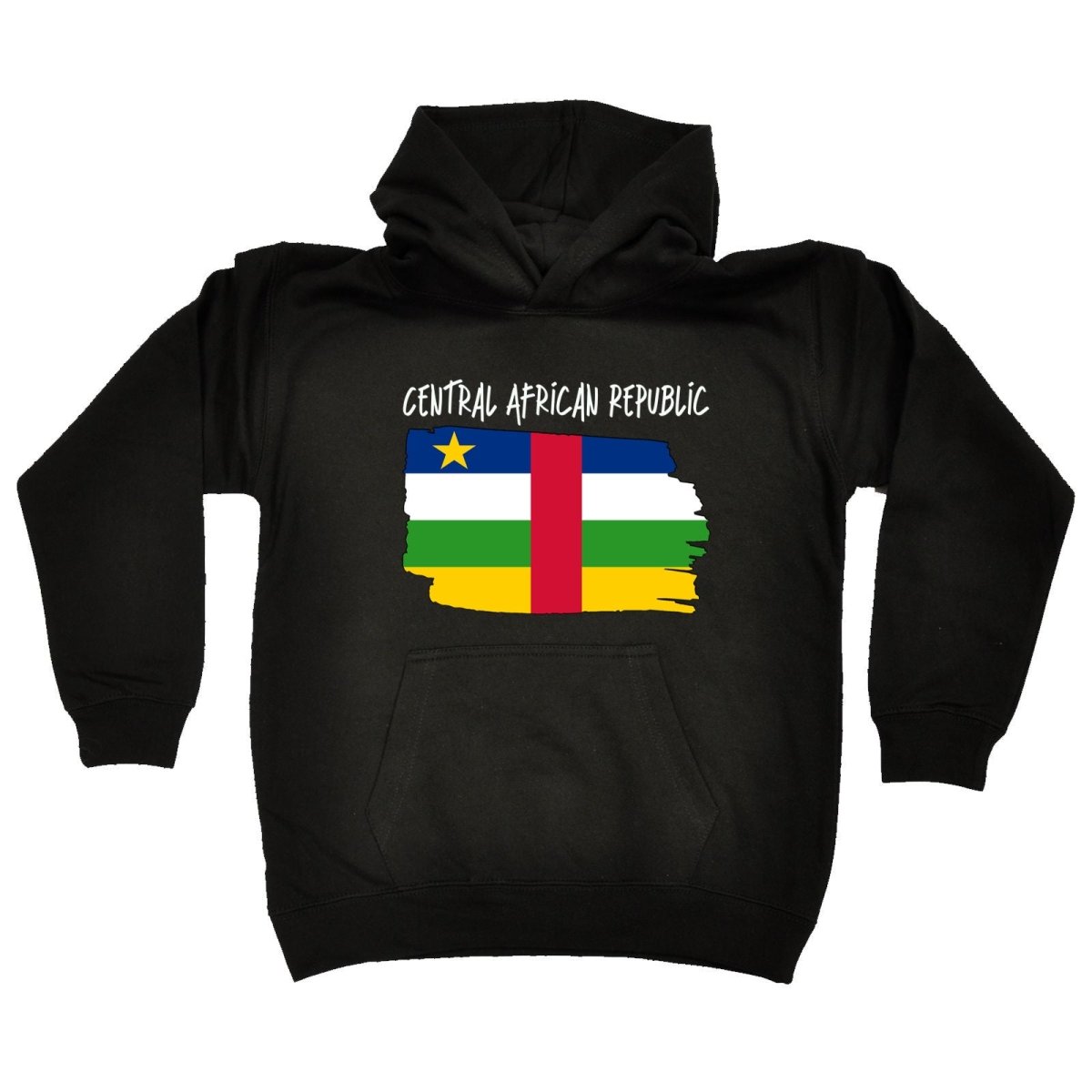 Central African Republic Country Flag Nationality - Kids Children Hoodie - 123t Australia | Funny T-Shirts Mugs Novelty Gifts