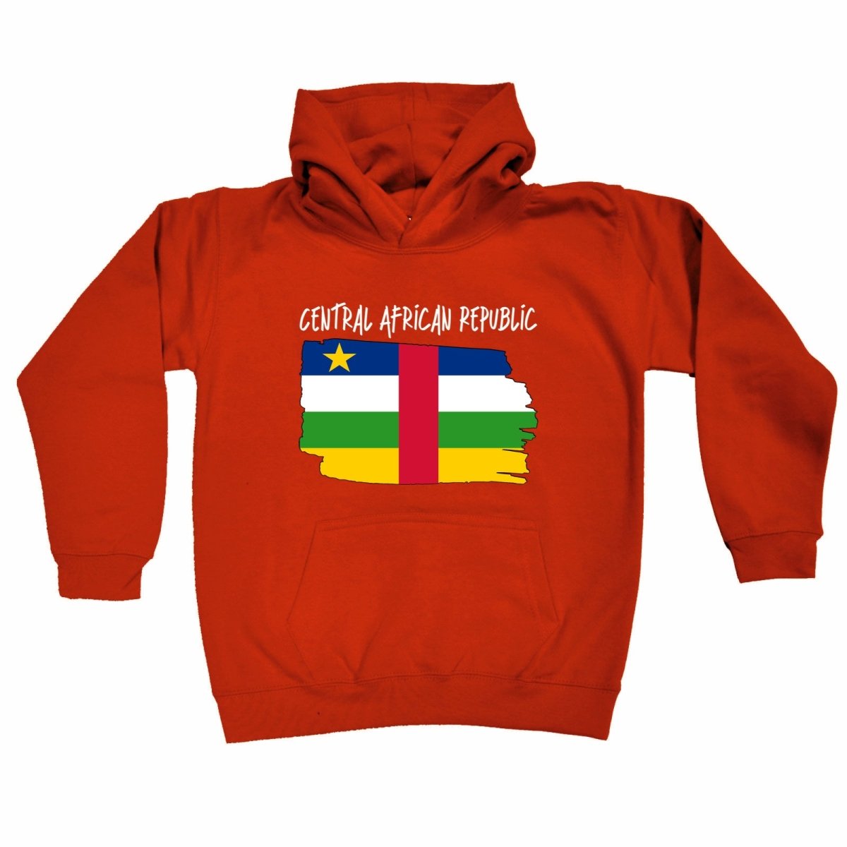 Central African Republic Country Flag Nationality - Kids Children Hoodie - 123t Australia | Funny T-Shirts Mugs Novelty Gifts