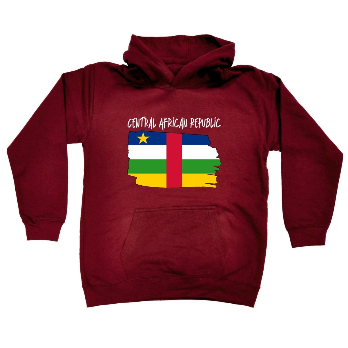 Central African Republic Country Flag Nationality - Kids Children Hoodie - 123t Australia | Funny T-Shirts Mugs Novelty Gifts