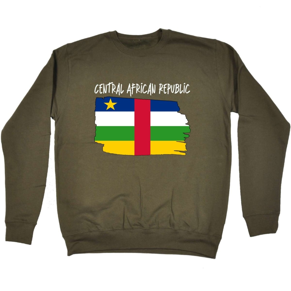 Central African Republic Country Flag Nationality - Sweatshirt - 123t Australia | Funny T-Shirts Mugs Novelty Gifts