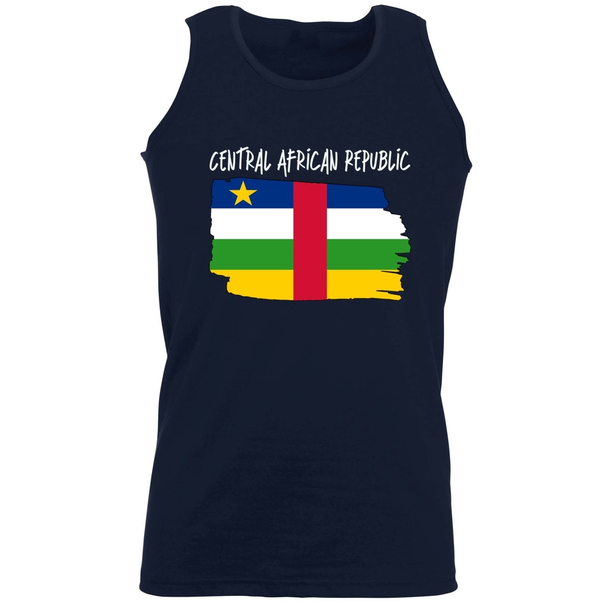 Central African Republic Country Flag Nationality - Vest Singlet Unisex Tank Top - 123t Australia | Funny T-Shirts Mugs Novelty Gifts