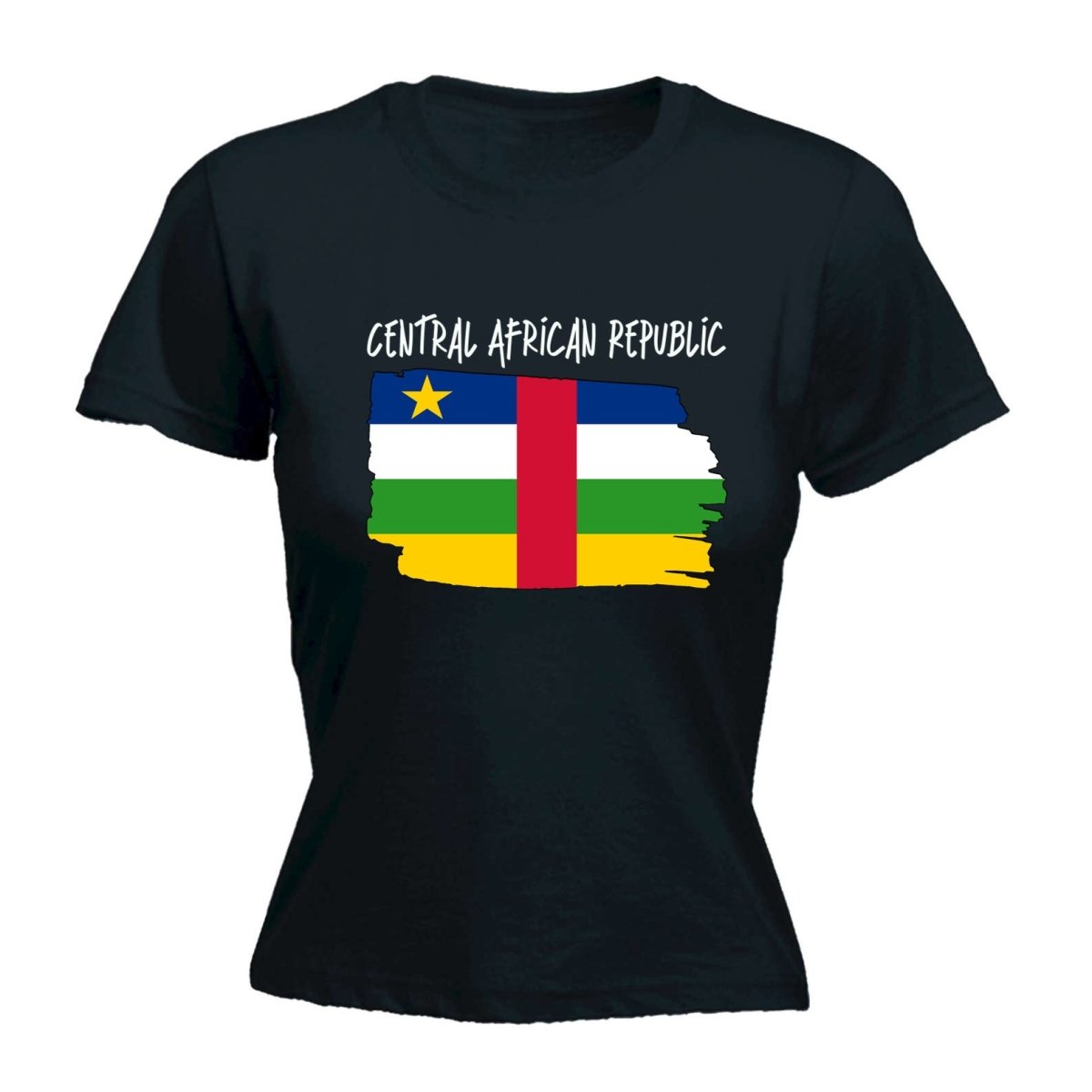 Central African Republic Country Flag Nationality - Womens T-Shirt T Shirt Tshirt - 123t Australia | Funny T-Shirts Mugs Novelty Gifts