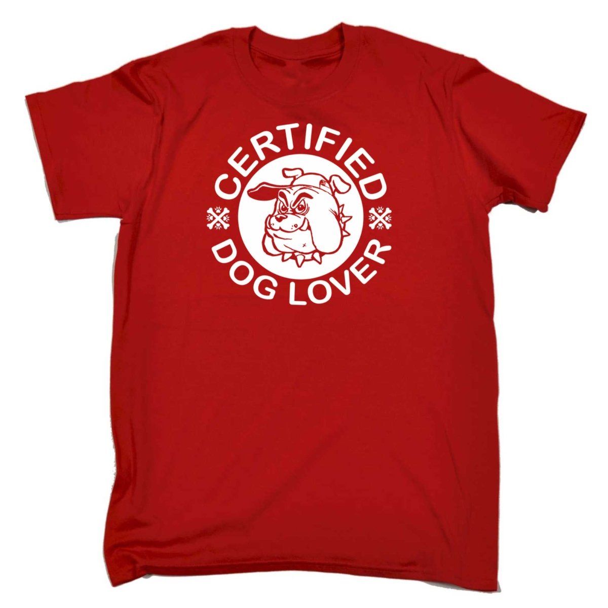 Certified Dog Lover Dogs - Mens Funny T-Shirt Tshirts - 123t Australia | Funny T-Shirts Mugs Novelty Gifts