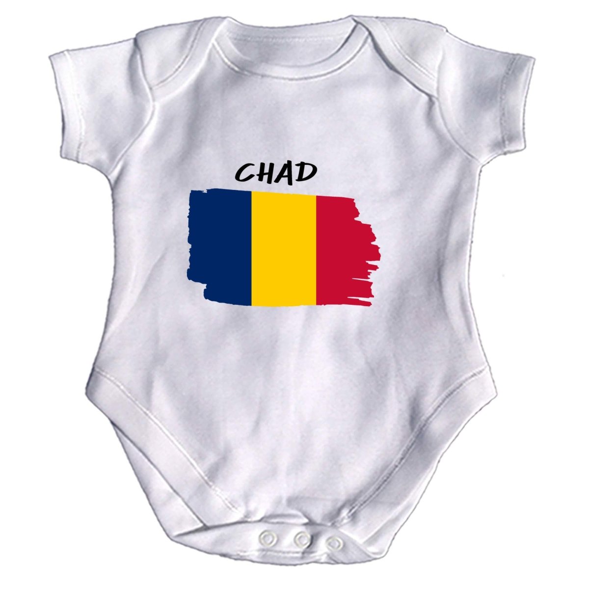 Chad Country Flag Nationality - Babygrow Baby - 123t Australia | Funny T-Shirts Mugs Novelty Gifts