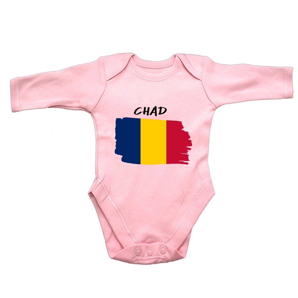 Chad Country Flag Nationality - Babygrow Baby - 123t Australia | Funny T-Shirts Mugs Novelty Gifts