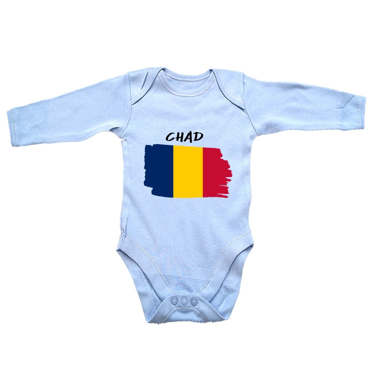 Chad Country Flag Nationality - Babygrow Baby - 123t Australia | Funny T-Shirts Mugs Novelty Gifts