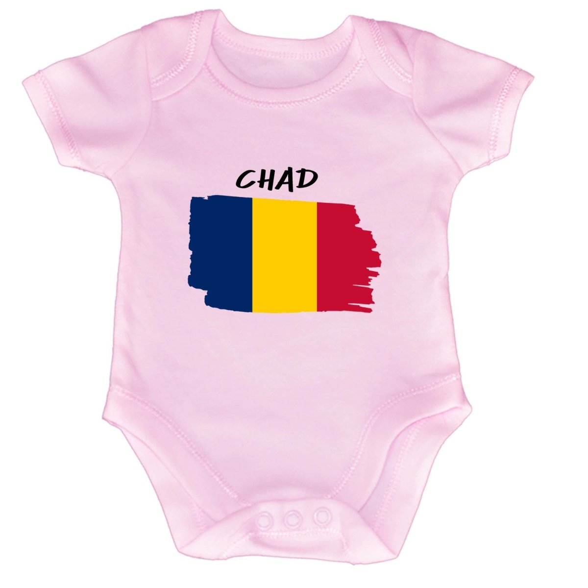 Chad Country Flag Nationality - Babygrow Baby - 123t Australia | Funny T-Shirts Mugs Novelty Gifts