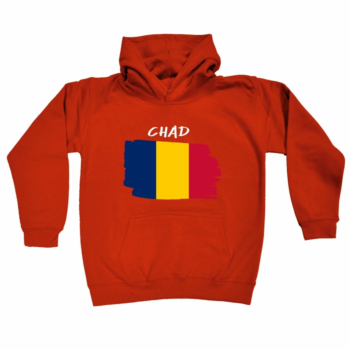 Chad Country Flag Nationality - Kids Children Hoodie - 123t Australia | Funny T-Shirts Mugs Novelty Gifts